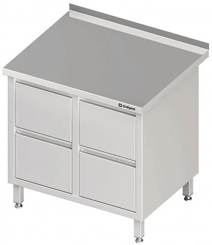 Stalgast Schubladenschrank Mit 2x3 Schubladen, Mit Aufkantung, Verschweißt : 840x700x850 Mm 6 Stalgast Schubladenschrank Mit 2x3 Schubladen, Mit Aufkantung, Verschweißt : 840x700x850 Mm – Bild 4