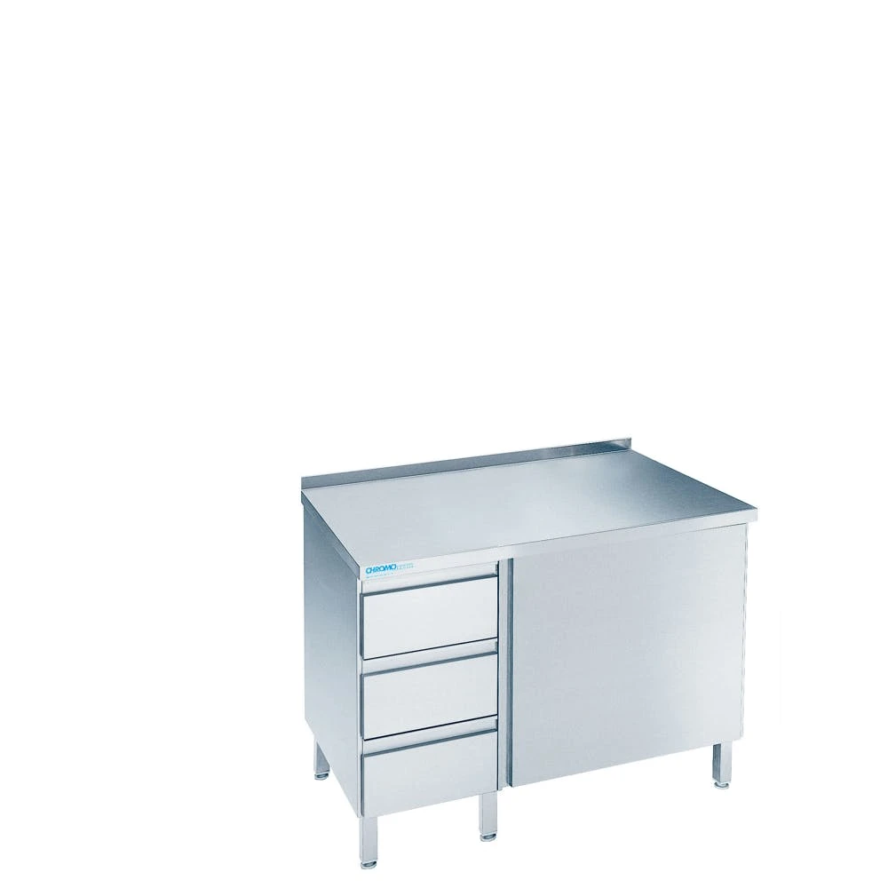 Chromonorm Arbeıtsschrank Mıt Schıebetüren Und Schubladenblock Lınks, Mıt Tıschplatte Hınten Auf 2000mm600mm900mm 8 Chromonorm Arbeıtsschrank Mıt Schıebetüren Und Schubladenblock Lınks, Mıt Tıschplatte Hınten Auf 2000mm600mm900mm – Bild 6