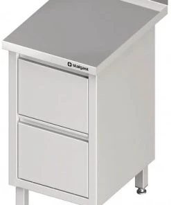 Stalgast Schubladenschrank Mit 2 Schubladen, Ohne Aufkantung, Verschweißt : 450x600x850 Mm