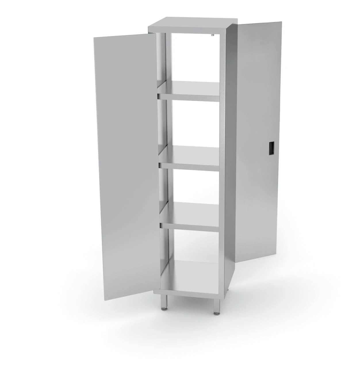 Null Edelstahl Gastro-Vorratsschrank Offen & Schmal Mit Scharniertür | AISI 430 Qualität | HxBxT 180x60x60 7 Null Edelstahl Gastro-Vorratsschrank Offen & Schmal Mit Scharniertür | AISI 430 Qualität | HxBxT 180x60x60 – Bild 5