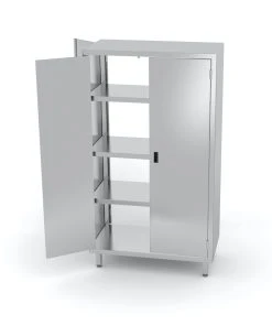 Null Edelstahl Gastro-Vorratsschrank Offen Mit Scharniertüren | AISI 430 Qualität | HxBxT 200x110x50 -Stalgast-Verkauf 228cd9a0 f461 4938 b628 a40d516494ad 3