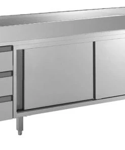 GGG Arbeitsschrank Mit Schiebetüren Und Schubladenblock Linkis, Mit Aufkantung -Stalgast-Verkauf 22cf2224 fd6b 424a 8351 0692cebe3284