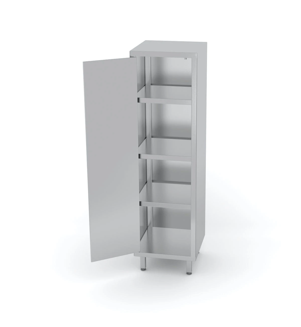 Null Edelstahl Gastro-Vorratsschrank Offen & Schmal Mit Scharniertür | AISI 430 Qualität | HxBxT 200x60x70 9 Null Edelstahl Gastro-Vorratsschrank Offen & Schmal Mit Scharniertür | AISI 430 Qualität | HxBxT 200x60x70 – Bild 7