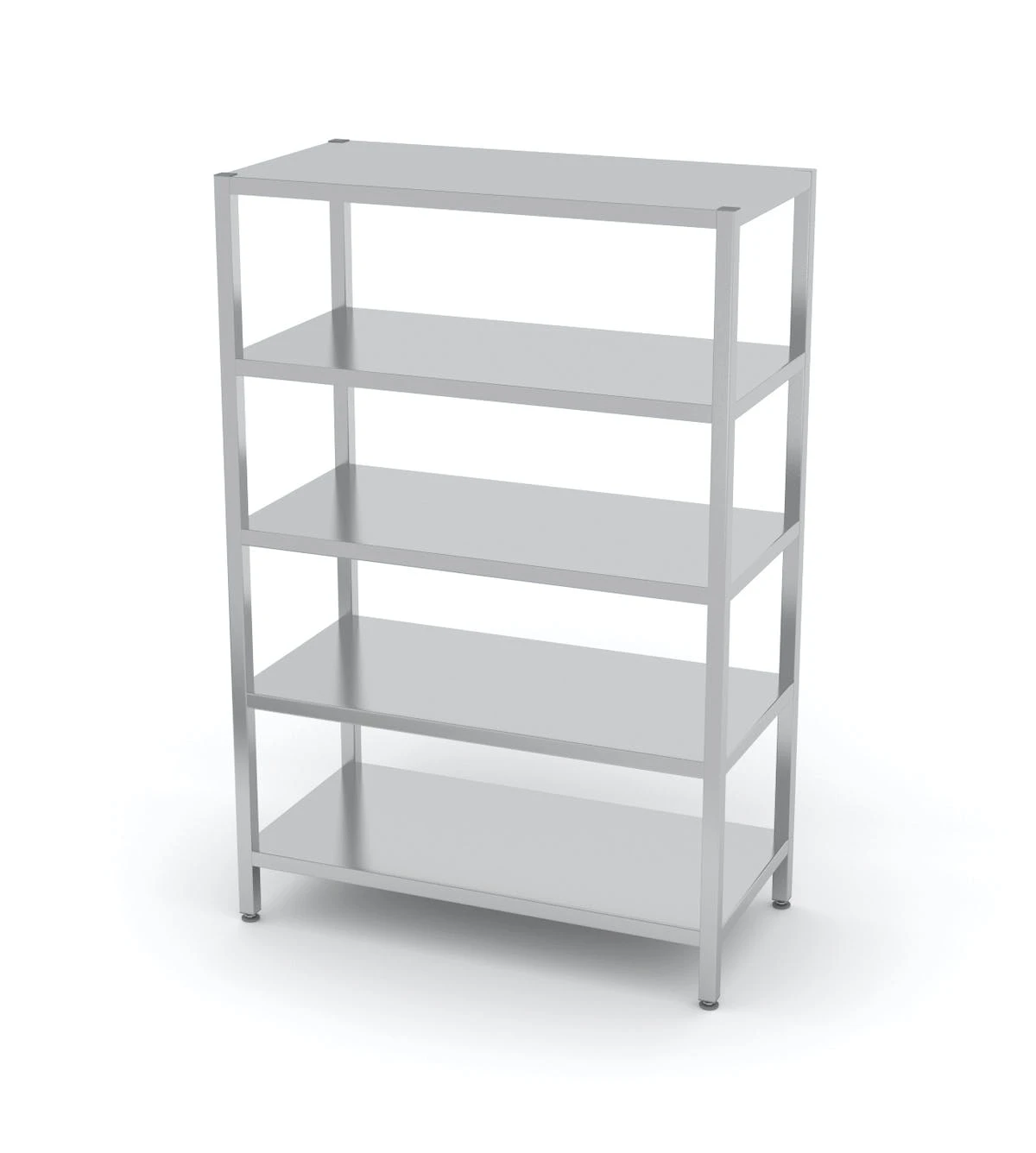 Null Edelstahl Gastro-Lagerregal Mit 5 Perforierten Ablagefächern | AISI 430 Qualität | HxBxT 180x110x70 6 Null Edelstahl Gastro-Lagerregal Mit 5 Perforierten Ablagefächern | AISI 430 Qualität | HxBxT 180x110x70 – Bild 4