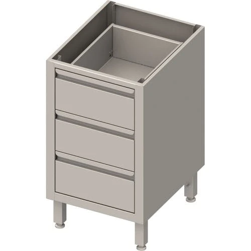 Stalgast Unterschrank Boxversion Mit Drei Schubladen, Verschweißt : 450x540x810 Mm 3 Stalgast Unterschrank Boxversion Mit Drei Schubladen, Verschweißt : 450x540x810 Mm