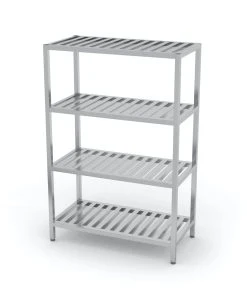 Null Edelstahl Gastro-Lagerregal Mit 5 Grätingfächern | AISI 430 Qualität | HxBxT 180x110x70 10 Null Edelstahl Gastro-Lagerregal Mit 5 Grätingfächern | AISI 430 Qualität | HxBxT 180x110x70 -Stalgast-Verkauf 41e38c06 ae55 471d a80c 818a227e9a2c