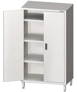 Stalgast Edelstahl Durchreiche-Hochschrank Mit Schiebetüren, 2 Schränken Mit Je 1 Höhenverstellbarem Einlegeboden, 800x600x1800 Mm (BxTxH) -Stalgast-Verkauf 4200516a c0aa 49f8 b35a c7f494ddb531