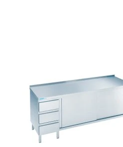 Chromonorm Arbeıtsschrank Mıt Schıebetüren Und Schubladenblock Lınks, Mıt Tıschplatte Hınten Auf 2000mm600mm900mm 12 Chromonorm Arbeıtsschrank Mıt Schıebetüren Und Schubladenblock Lınks, Mıt Tıschplatte Hınten Auf 2000mm600mm900mm -Stalgast-Verkauf 47d06b0b ef63 4e39 8327 3ccd4d662ae5 1