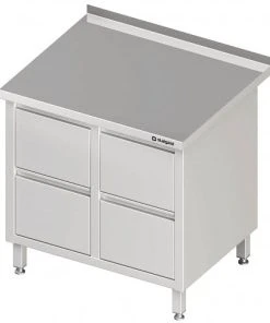 Stalgast Schubladenschrank Mit 2x2 Schubladen, Ohne Aufkantung, Verschweißt : 840x700x850 Mm -Stalgast-Verkauf 4beece5e 172a 42a2 b9da 27aaa26a5b65