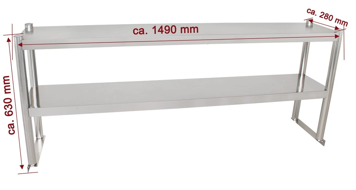 Beeketal Gastro Tisch Aufsatzbord Aufsatzboard BTA-150 5 Beeketal Gastro Tisch Aufsatzbord Aufsatzboard BTA-150 – Bild 3