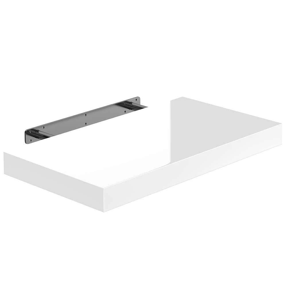 Null Schweberegal 80x23,5x3,8cm MDF - Weiss 7 Null Schweberegal 80x23,5x3,8cm MDF - Weiss – Bild 5