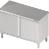 Stalgast Durchreicheschrank Mit Flügeltüren, Ohne Aufkantung, Verschweißt : 900x600x850 Mm