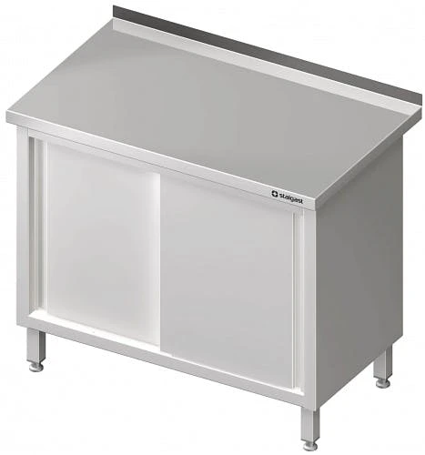 Stalgast Arbeitsschrank Mit Schiebetüren, Mit Aufkantung, Verschweißt : 1100x700x850 Mm 3 Stalgast Arbeitsschrank Mit Schiebetüren, Mit Aufkantung, Verschweißt : 1100x700x850 Mm