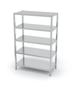 Null Edelstahl Gastro-Lagerregal Mit 5 Verstellbaren Ablagefächern | AISI 430 Qualität | HxBxT 180x110x40 11 Null Edelstahl Gastro-Lagerregal Mit 5 Verstellbaren Ablagefächern | AISI 430 Qualität | HxBxT 180x110x40 -Stalgast-Verkauf 64cf2c1c bfd3 4ebd bae9 b36a860e639f 2