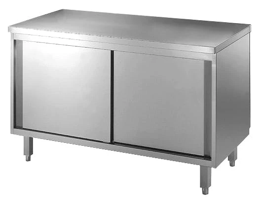 GGG Arbeitsschrank, Mit Schiebetüren, Mit Aufkantung, 200x60 4 GGG Arbeitsschrank, Mit Schiebetüren, Mit Aufkantung, 200x60 – Bild 2