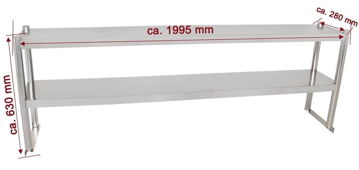 Beeketal Gastro Tisch Aufsatzbord Aufsatzboard BTA-200 5 Beeketal Gastro Tisch Aufsatzbord Aufsatzboard BTA-200 – Bild 3