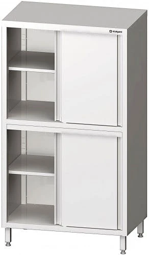 Stalgast Durchreiche-Hochschrank Mit Schiebetüren, Mit Zwei Schrankräumen, Verschweißt : 800x700x1800 Mm 4 Stalgast Durchreiche-Hochschrank Mit Schiebetüren, Mit Zwei Schrankräumen, Verschweißt : 800x700x1800 Mm – Bild 2