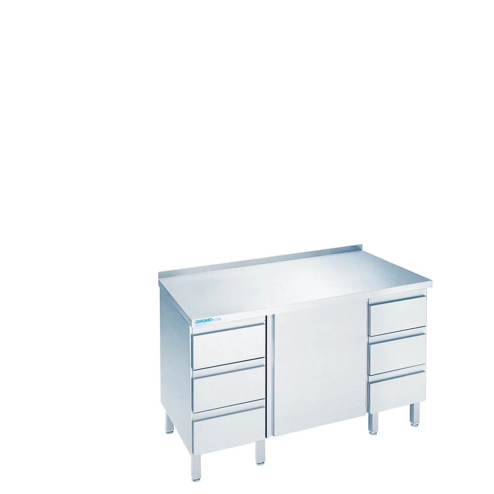 Chromonorm Arbeıtsschrank Offen, Mıt Tıschplatte Hınten Auf 1200mm700mm900mm 6 Chromonorm Arbeıtsschrank Offen, Mıt Tıschplatte Hınten Auf 1200mm700mm900mm – Bild 4