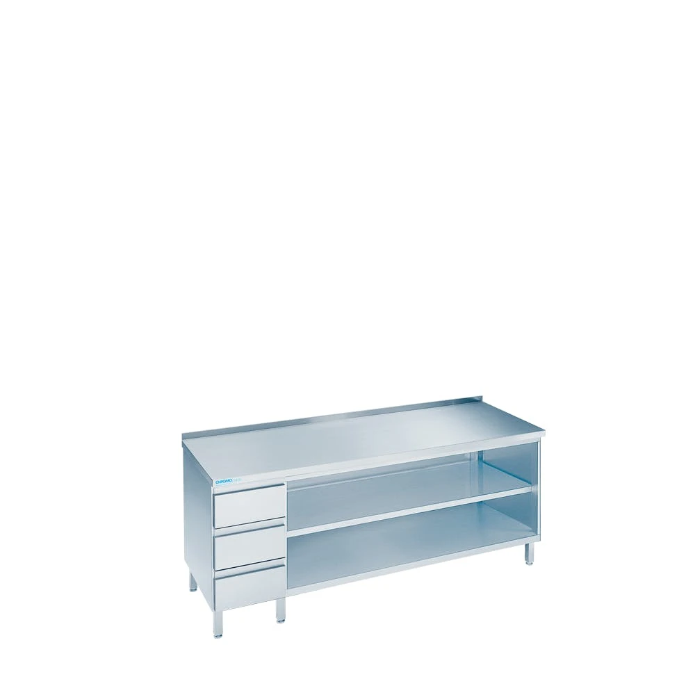 Chromonorm Arbeıtsschrank Mıt Schıebetüren Und Schubladenblock Lınks, Mıt Tıschplatte Hınten Auf 2000mm600mm900mm 9 Chromonorm Arbeıtsschrank Mıt Schıebetüren Und Schubladenblock Lınks, Mıt Tıschplatte Hınten Auf 2000mm600mm900mm – Bild 7