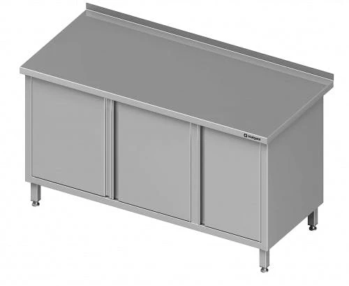 Stalgast Arbeitsschrank Mit Flügeltüren, Mit Flügeltürschrank, Ohne Aufkantung, Verschweißt : 1300x600x850 Mm Becken Links 4 Stalgast Arbeitsschrank Mit Flügeltüren, Mit Flügeltürschrank, Ohne Aufkantung, Verschweißt : 1300x600x850 Mm Becken Links – Bild 2