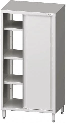 Stalgast Hochschrank Mit Schiebetüren, Verschweißt : 1200x700x1800 Mm 4 Stalgast Hochschrank Mit Schiebetüren, Verschweißt : 1200x700x1800 Mm – Bild 2