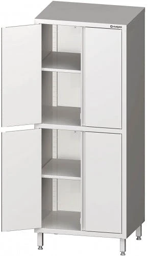 Stalgast Hochschrank Mit Flügeltüren, Mit Zwei Schrankräumen, Verschweißt : 1000x600x2000 Mm 3 Stalgast Hochschrank Mit Flügeltüren, Mit Zwei Schrankräumen, Verschweißt : 1000x600x2000 Mm