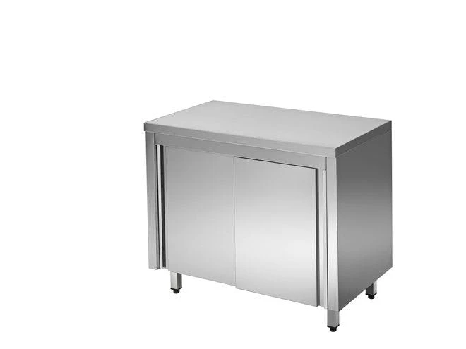 GastroHero Edelstahl-Arbeitsschrank ECO 12x6 Mit Aufkantung 4 GastroHero Edelstahl-Arbeitsschrank ECO 12x6 Mit Aufkantung – Bild 2