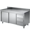GastroHero Edelstahl-Arbeitsschrank ECO Mit Schiebetür Und 3 Schubladen 16x6 Mit Aufkantung 2 GastroHero Edelstahl-Arbeitsschrank ECO Mit Schiebetür Und 3 Schubladen 16x6 Mit Aufkantung -Stalgast-Verkauf 783dc28e cadd 4eff 991f dd1eabba676e 2