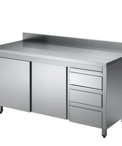 GastroHero Edelstahl-Arbeitsschrank ECO Mit Schiebetür Und 3 Schubladen 20x6 Mit Aufkantung 12 GastroHero Edelstahl-Arbeitsschrank ECO Mit Schiebetür Und 3 Schubladen 20x6 Mit Aufkantung -Stalgast-Verkauf 783dc28e cadd 4eff 991f dd1eabba676e