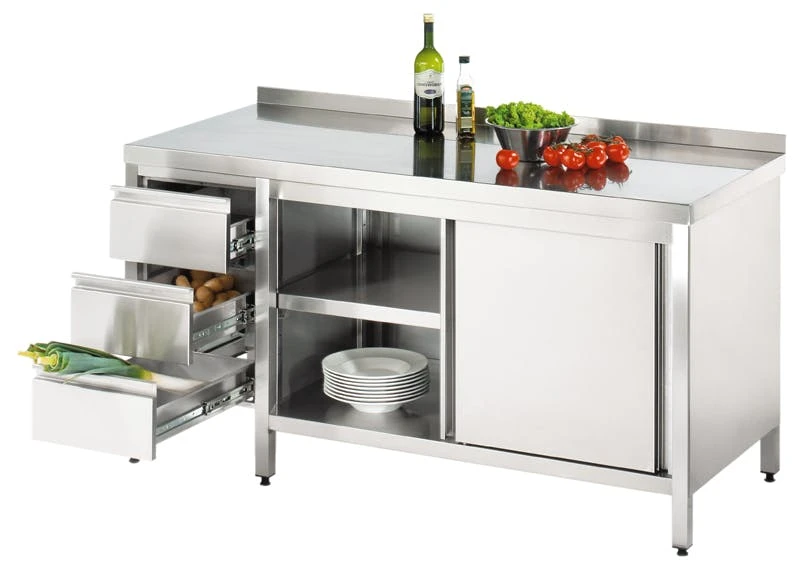 GGG Arbeitsschrank Mit Schubladenblock, Mit Aufkantung 7 GGG Arbeitsschrank Mit Schubladenblock, Mit Aufkantung – Bild 5