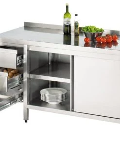 GGG Arbeitsschrank Mit Schhiebetüren, Mit Aufkantung -Stalgast-Verkauf 855a4ec5 6b03 42e3 a8fb b5ad40453d83 1