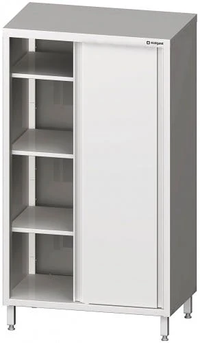 Stalgast Hochschrank Mit Schiebetüren, Verschweißt : 900x500x1800 Mm 9 Stalgast Hochschrank Mit Schiebetüren, Verschweißt : 900x500x1800 Mm – Bild 7