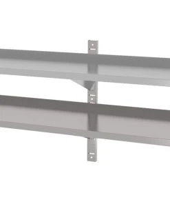Null Edelstahl Gastro-Wandboard Verstellbar (2 Ablagefächer) | AISI 430 Qualität | HxBxT 60x120x30 -Stalgast-Verkauf 8aac9e0c 42e5 4953 8703 613a4c6cde90 4