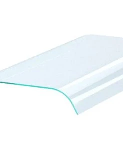 Null Aufsatzbord Mit Doppelt Abgerundetem Glas 3/1