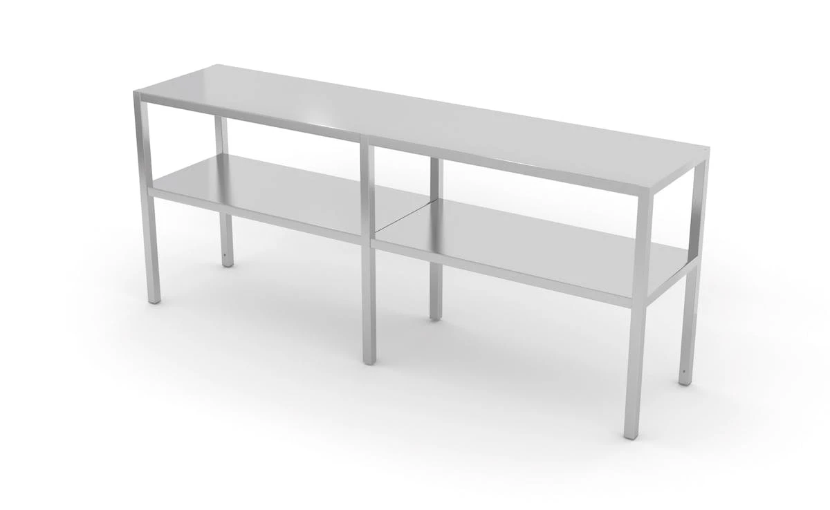 Null Edelstahl Gastro-Aufsatzbord Breit | AISI 430 Qualität | HxBxT 70x170x40 6 Null Edelstahl Gastro-Aufsatzbord Breit | AISI 430 Qualität | HxBxT 70x170x40 – Bild 4