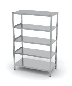 Null Edelstahl Gastro-Lagerregal Mit 5 Verstellbaren Ablagefächern | AISI 430 Qualität | HxBxT 180x100x40 15 Null Edelstahl Gastro-Lagerregal Mit 5 Verstellbaren Ablagefächern | AISI 430 Qualität | HxBxT 180x100x40 -Stalgast-Verkauf 90dc714c 1fbe 4a25 97bc b612d5a0ed7f 6