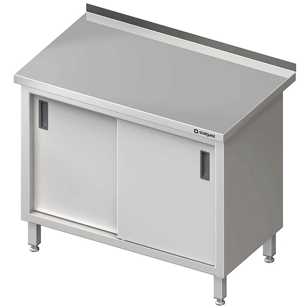 Stalgast Edelstahl Arbeitsschrank Mit 2 Schiebetüren, Höhenverstellbarer Einlegeboden, 1000 X 700 X 850 Mm (BxTxH) 6 Stalgast Edelstahl Arbeitsschrank Mit 2 Schiebetüren, Höhenverstellbarer Einlegeboden, 1000 X 700 X 850 Mm (BxTxH) – Bild 4
