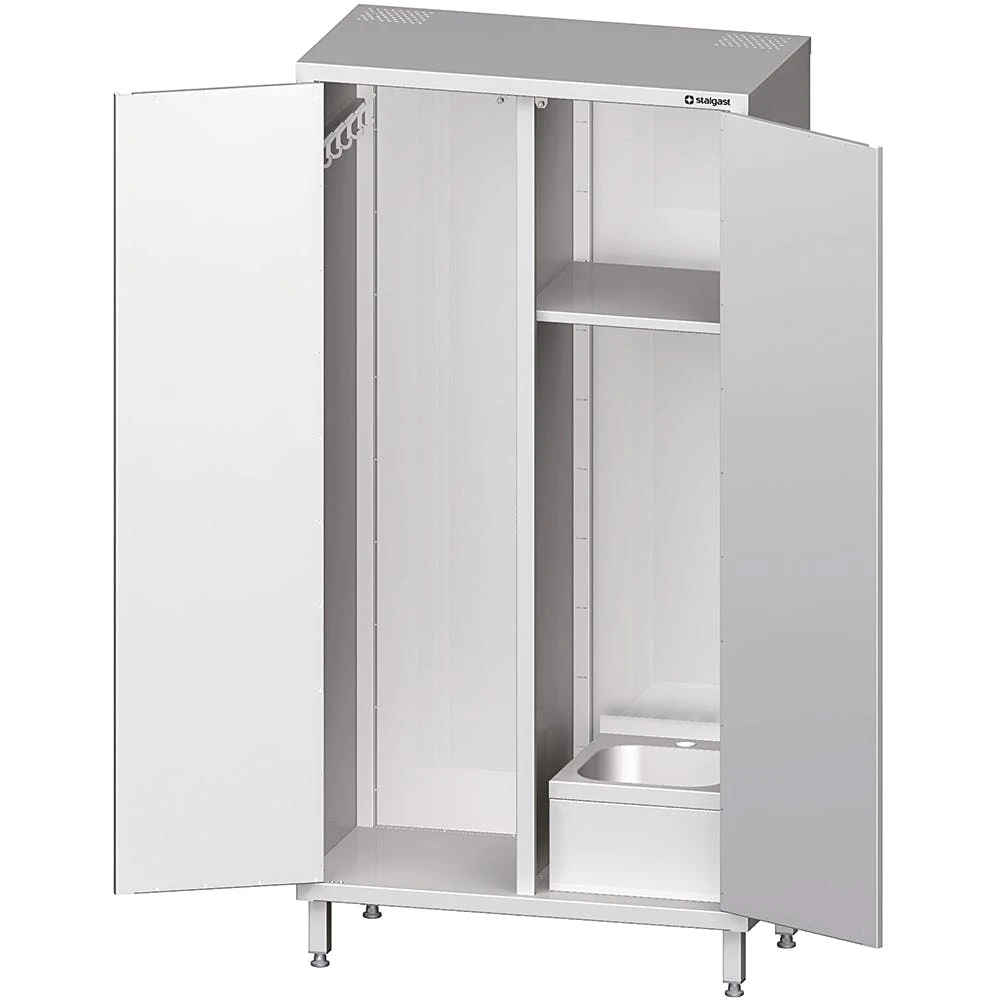 Stalgast Edelstahl Arbeitsschrank Mit 2 Schiebetüren, Höhenverstellbarer Einlegeboden, 1000 X 700 X 850 Mm (BxTxH) 7 Stalgast Edelstahl Arbeitsschrank Mit 2 Schiebetüren, Höhenverstellbarer Einlegeboden, 1000 X 700 X 850 Mm (BxTxH) – Bild 5