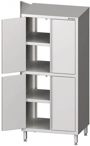Stalgast Durchreiche-Hochschrank Mit Flügeltüren, Mit Zwei Schrankräumen, Verschweißt : 1200x700x1800 Mm 7 Stalgast Durchreiche-Hochschrank Mit Flügeltüren, Mit Zwei Schrankräumen, Verschweißt : 1200x700x1800 Mm – Bild 5