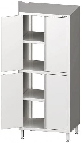 Stalgast Durchreiche-Hochschrank Mit Flügeltüren, Mit Zwei Schrankräumen, Verschweißt : 1000x700x2000 Mm 3 Stalgast Durchreiche-Hochschrank Mit Flügeltüren, Mit Zwei Schrankräumen, Verschweißt : 1000x700x2000 Mm
