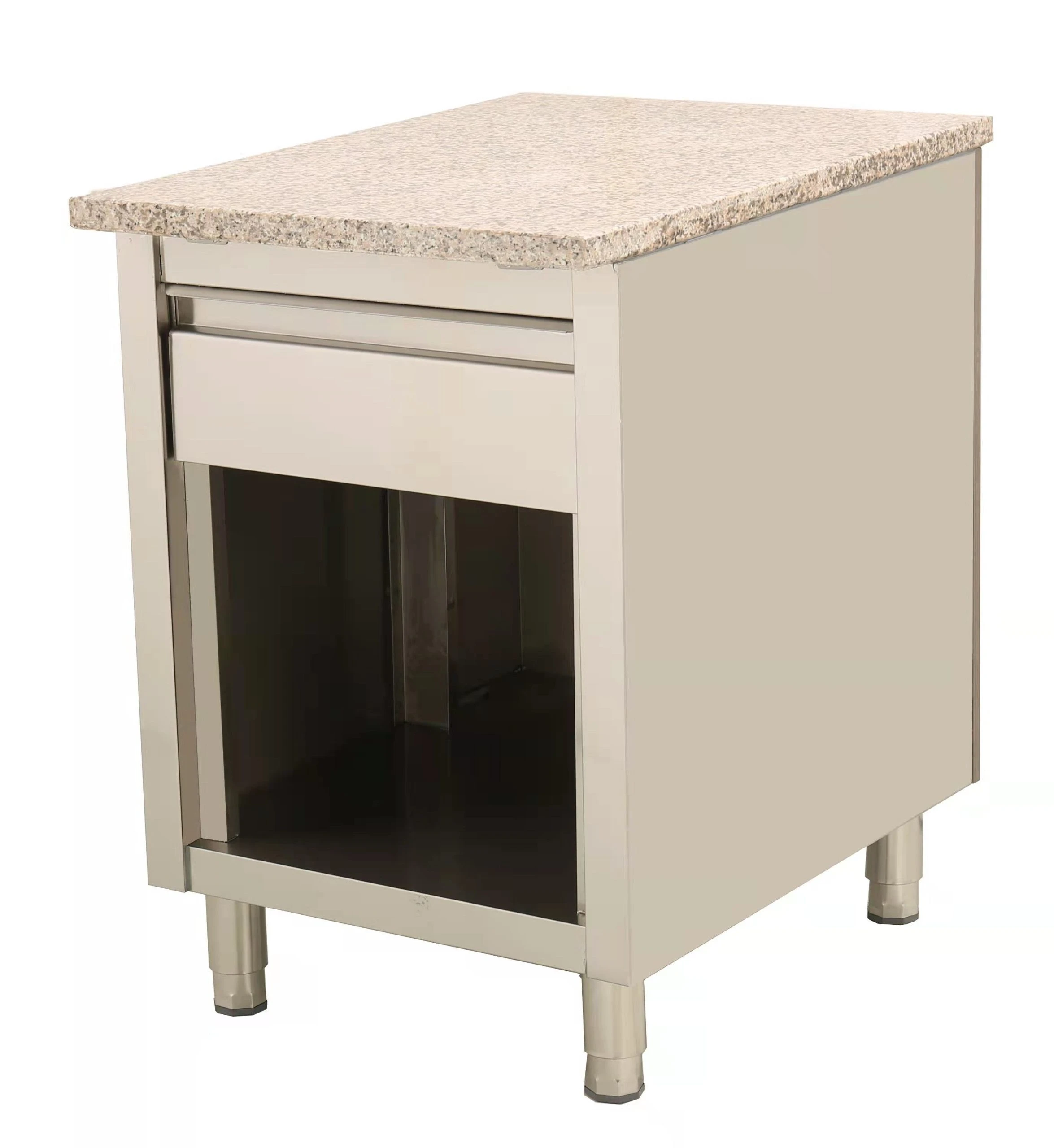 Skyrainbow Kassentisch Aus Edelstahl Mit Granit Und Holzverkleidung, 40 X 82 8 Skyrainbow Kassentisch Aus Edelstahl Mit Granit Und Holzverkleidung, 40 X 82 – Bild 6