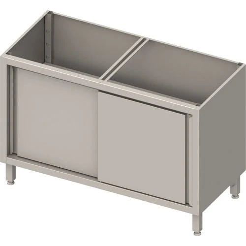 Stalgast Unterschrank Boxversion Mit Schiebetüren, Verschweißt : 1600x640x810 Mm 4 Stalgast Unterschrank Boxversion Mit Schiebetüren, Verschweißt : 1600x640x810 Mm – Bild 2