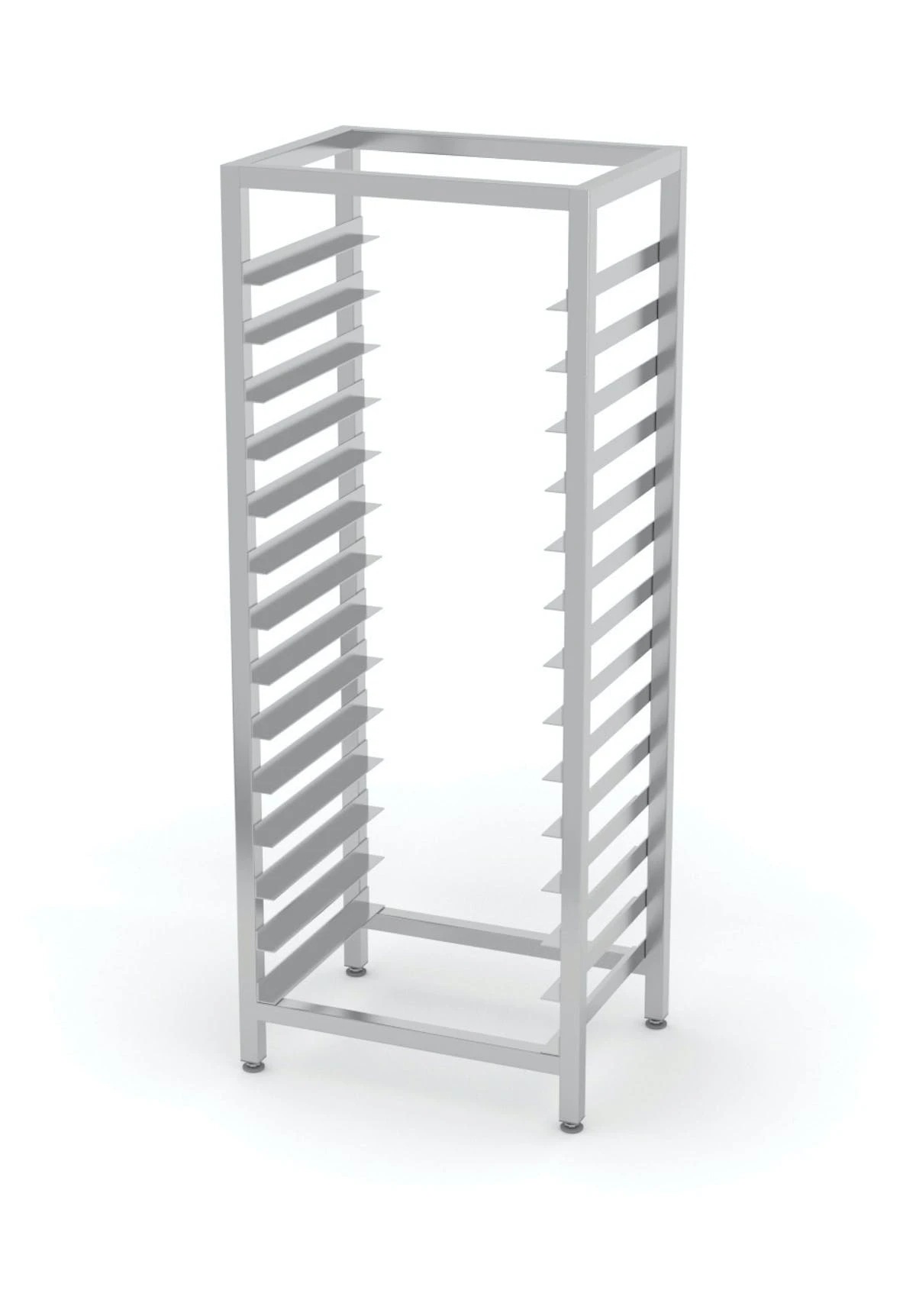 Null Edelstahl Gastro-Standregal Für GN-Behälter | AISI 430 Qualität | HxBxT 180x72x54 3 Null Edelstahl Gastro-Standregal Für GN-Behälter | AISI 430 Qualität | HxBxT 180x72x54