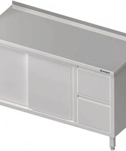 Stalgast Arbeitsschrank Mit Schiebetüren, Mit 2er Schubladenblock, Ohne Aufkantung, Verschweißt : 1900x700x850 Mm Becken Links 10 Stalgast Arbeitsschrank Mit Schiebetüren, Mit 2er Schubladenblock, Ohne Aufkantung, Verschweißt : 1900x700x850 Mm Becken Links -Stalgast-Verkauf e58296ba 42cf 4d57 9b59 dda7fa4b0a22