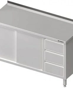 Stalgast Arbeitsschrank Mit Schiebetüren, Mit 3er Schubladenblock, Mit Aufkantung, Verschweißt : 1200x700x850 Mm Rechts 13 Stalgast Arbeitsschrank Mit Schiebetüren, Mit 3er Schubladenblock, Mit Aufkantung, Verschweißt : 1200x700x850 Mm Rechts -Stalgast-Verkauf e5ec30ac 69be 4111 8701 2f51fb62fb11 7