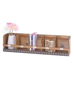 Null Wandregal HWC-C55, Schubladen-Regal, Shabby-Look Vintage, 21x46x30cm ~ Braun -Stalgast-Verkauf e777163e 34cf 4541 8c05 54adf2bd9331 1