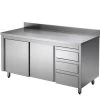 GastroHero Edelstahl-Arbeitsschrank ECO Mit Schiebetür Und 3 Schubladen 20x6 Mit Aufkantung 1 GastroHero Edelstahl-Arbeitsschrank ECO Mit Schiebetür Und 3 Schubladen 20x6 Mit Aufkantung -Stalgast-Verkauf f7ec67ec 0c1a 49ec 9249 49f4b99f5f38
