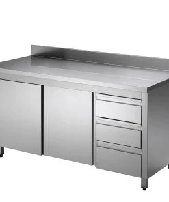 GastroHero Edelstahl-Arbeitsschrank ECO Mit Flügeltür Und 3 Schubladen 14x7 Mit Aufkantung 13 GastroHero Edelstahl-Arbeitsschrank ECO Mit Flügeltür Und 3 Schubladen 14x7 Mit Aufkantung -Stalgast-Verkauf f7ec67ec 0c1a 49ec 9249 49f4b99f5f38 5