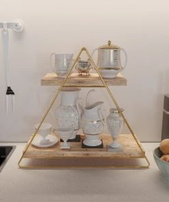 Null Arbeitsplatte Regal Aus Holz Und Metall Gold Mit 2 Ablagen, Badregal, Holzregal, Regalbrett Organizer Und Aufbewahrung Für Badezimmer Wohnzimmer Küche 14 Null Arbeitsplatte Regal Aus Holz Und Metall Gold Mit 2 Ablagen, Badregal, Holzregal, Regalbrett Organizer Und Aufbewahrung Für Badezimmer Wohnzimmer Küche -Stalgast-Verkauf fab2b60d 31a5 4ba3 8586 0f4752cf9ec3 scaled